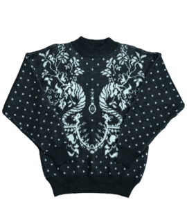 Sweter Vintage Kwiaty